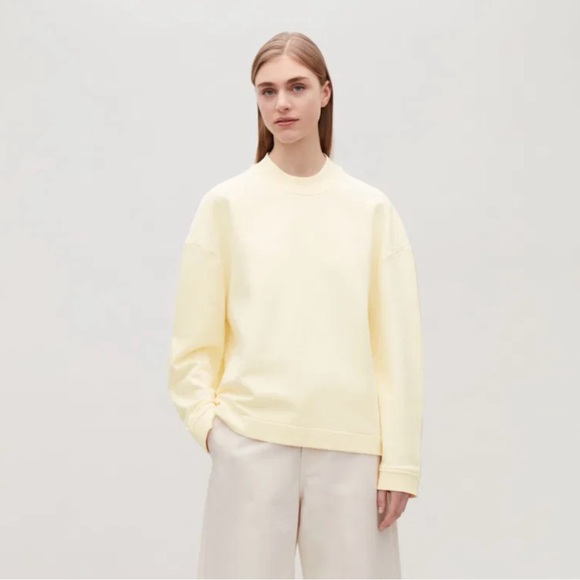 COS Sweaters - COS ECO-FRIENDLY COCOON COTTON SWEATSHIRT